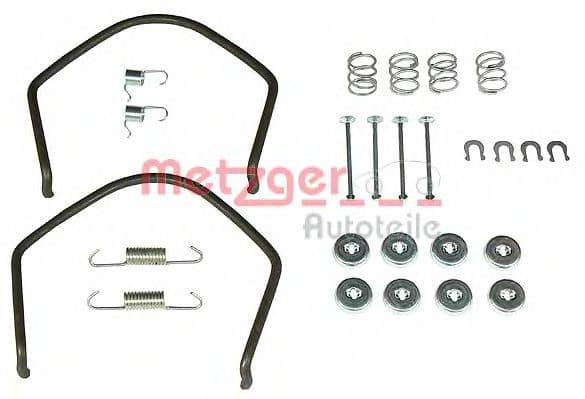 105-0638 Metzger Монтажный комплект барабанных тормозных колодок для Toyota Starlet