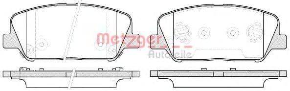 1170780 Metzger Гальмівні колодки