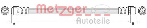 4110994 Metzger Гальмівний шланг