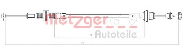 11.0182 Metzger Тросик газу