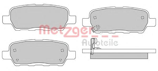 1170079 Metzger Гальмівні колодки