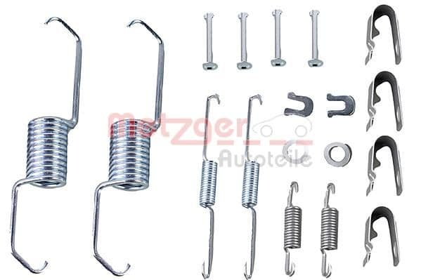 1050743 Metzger Монтажный комплект барабанных тормозных колодок