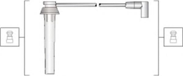 941318111276 Magneti Marelli Комплект дротів запалювання