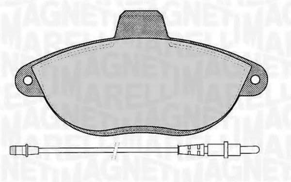 363916060192 Magneti Marelli Гальмівні колодки