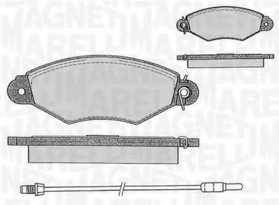 363916060513 Magneti Marelli Гальмівні колодки