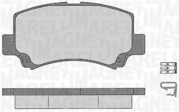 363916060534 Magneti Marelli Гальмівні колодки