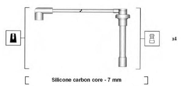 941315060893 Magneti Marelli Комплект проводов зажигания