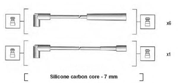 941425010939 Magneti Marelli Комплект дротів запалювання