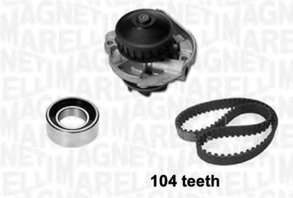 341401580001 Magneti Marelli Комплект ременя ГРМ + помпа