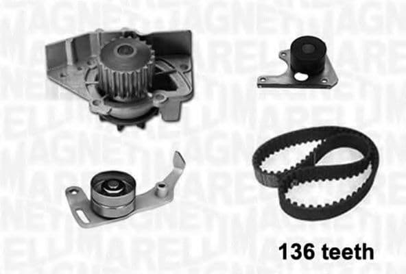 341402080001 Magneti Marelli Комплект ременя ГРМ + помпа