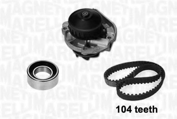 341405660001 Magneti Marelli Комплект ременя ГРМ + помпа