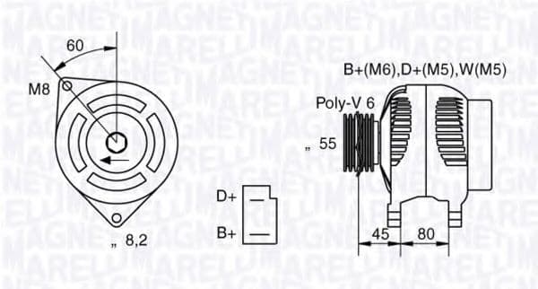 063321042010 Magneti Marelli Генератор