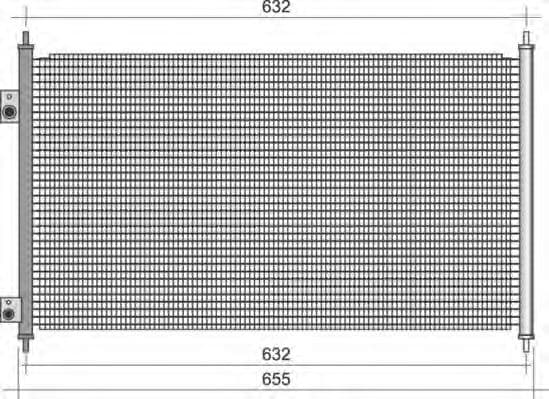 350203386000 Magneti Marelli Радіатор кондиціонера для Honda Civic