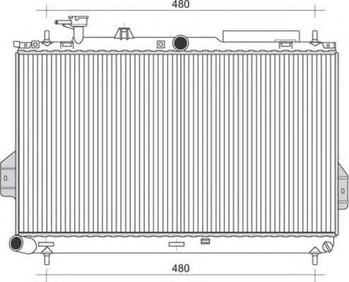 350213110400 Magneti Marelli Радіатор охолодження двигуна