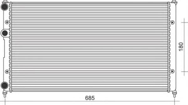 350213838000 Magneti Marelli Радіатор охолодження двигуна