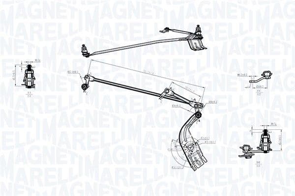 085570708010 Magneti Marelli Трапеція склоочисника для Iveco Daily II