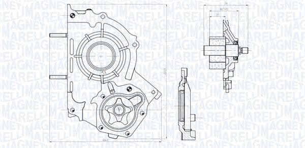 351516000147 Magneti Marelli Масляный насос