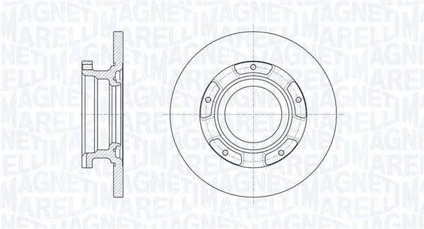 361302040655 Magneti Marelli Тормозной диск для Ford Transit