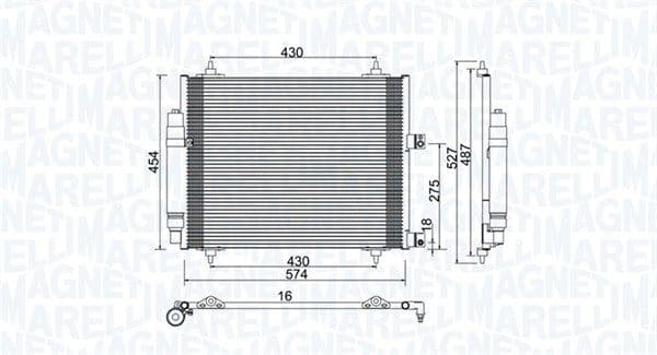 350203886000 Magneti Marelli Радиатор кондиционера