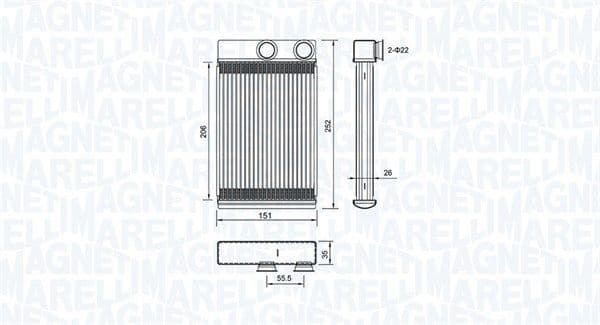 350218478000 Magneti Marelli Радиатор печки