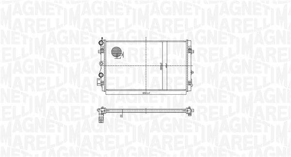 350213167900 Magneti Marelli Радіатор охолодження двигуна