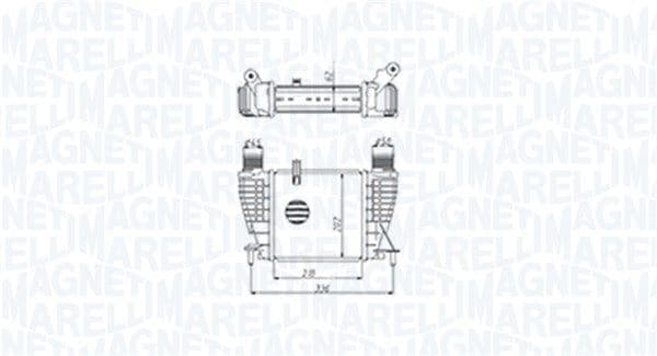 351319205320 Magneti Marelli Інтеркулер для Nissan Note