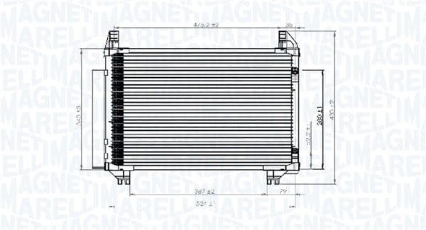 350203741000 Magneti Marelli Радіатор кондиціонера