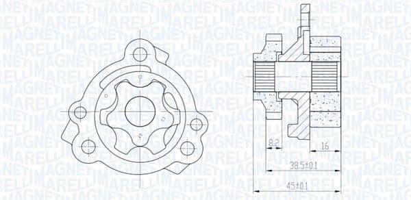 351516000111 Magneti Marelli Масляный насос