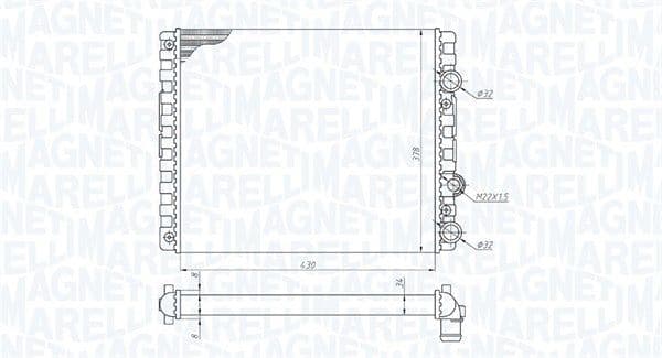 350213192900 Magneti Marelli Радіатор охолодження двигуна