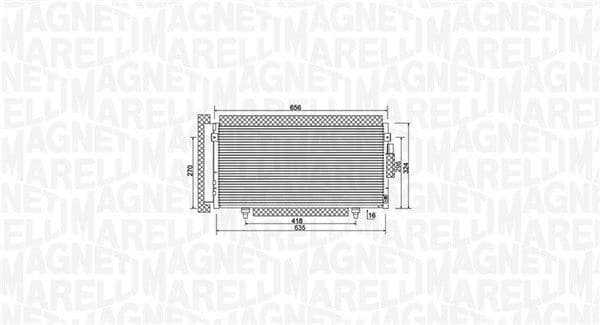 350203998000 Magneti Marelli Радіатор кондиціонера