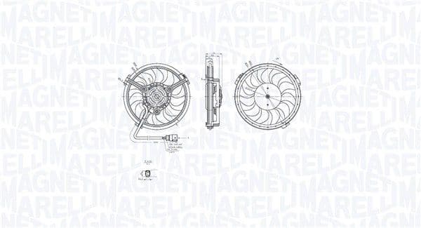 069422880010 Magneti Marelli Вентилятор системи охолодження двигуна
