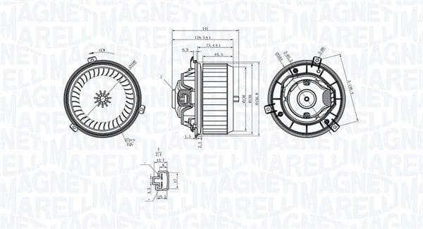 069412363010 Magneti Marelli Вентилятор салона