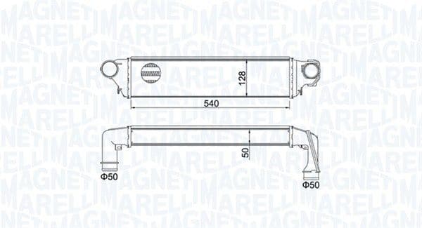 351319204500 Magneti Marelli Інтеркулер для BMW 3 Series