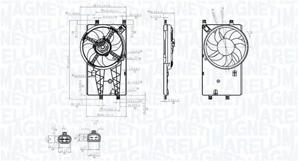 069422904010 Magneti Marelli Вентилятор системи охолодження двигуна