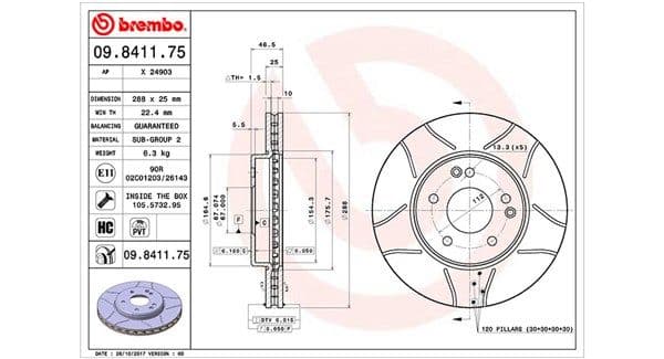 360406006905 Magneti Marelli Тормозной диск