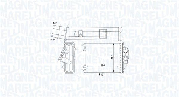 350218491000 Magneti Marelli Радиатор печки