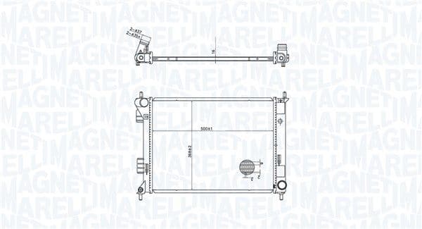 350213204300 Magneti Marelli Радиатор охлаждения двигателя