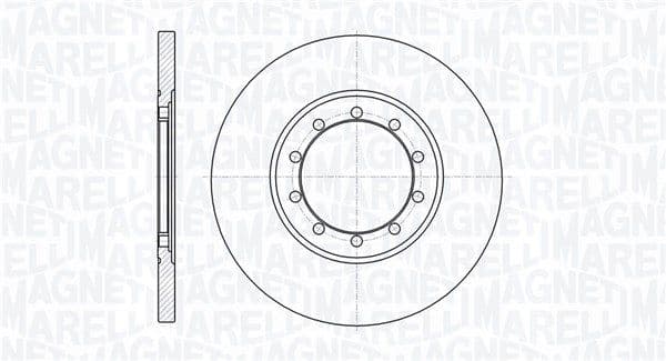 361302040333 Magneti Marelli Тормозной диск