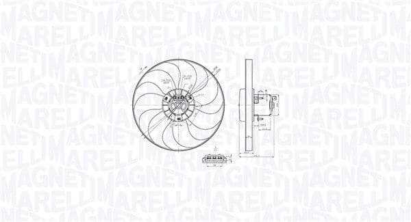 069422879010 Magneti Marelli Вентилятор системы охлаждения двигателя