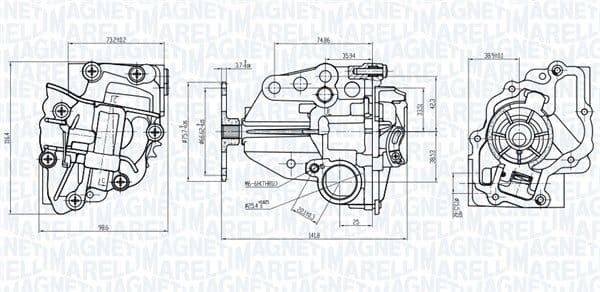 351516000056 Magneti Marelli Масляный насос