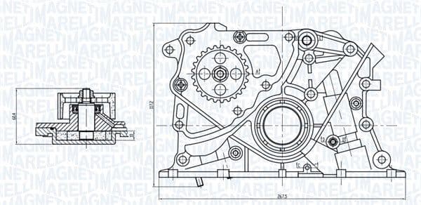 351516000122 Magneti Marelli Масляный насос