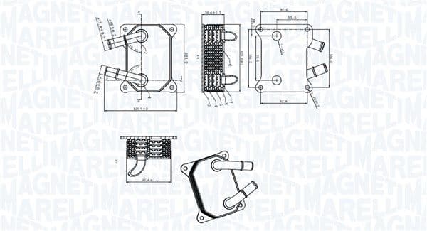 350300006200 Magneti Marelli Масляный радиатор двигателя