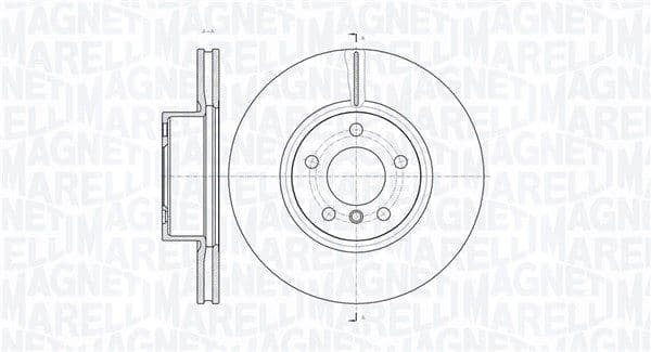 361302040636 Magneti Marelli Тормозной диск