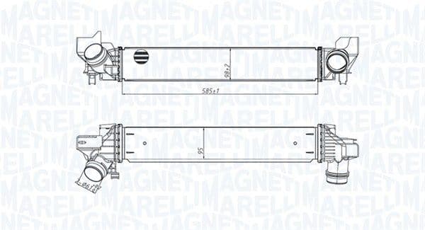 351319205450 Magneti Marelli Інтеркулер для MINI Cooper