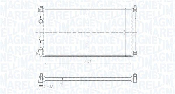 350213181500 Magneti Marelli Радиатор охлаждения двигателя