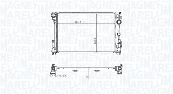 350213220700 Magneti Marelli Радіатор охолодження двигуна