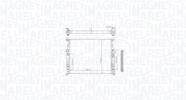 350213212500 Magneti Marelli Радіатор охолодження двигуна