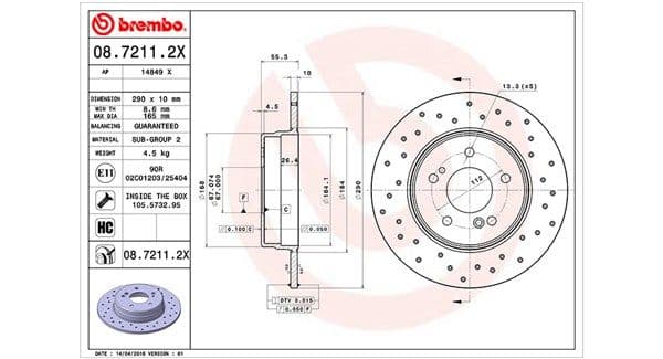 360406032002 Magneti Marelli Гальмівний диск