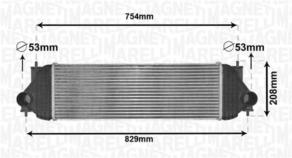 351319205180 Magneti Marelli Інтеркулер для Suzuki Grand Vitara