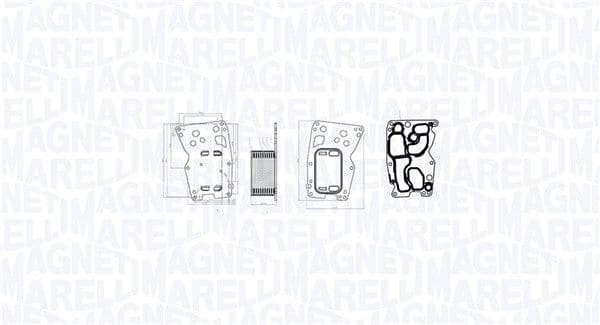 350300000300 Magneti Marelli Оливний радіатор двигуна